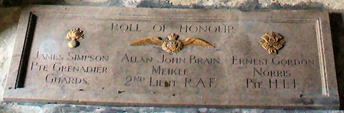 Charlton Abbotts War Memorial Inscription