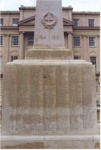 Cheltenham War Memorial, east elevation