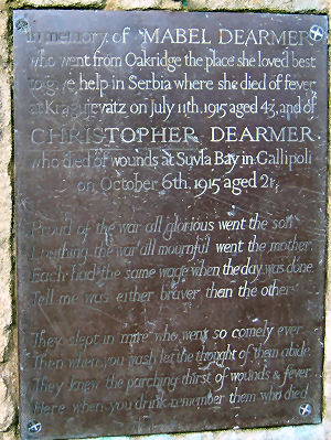 Oakridge Lynch World War 1 Memorial