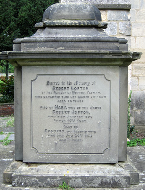St. Mary Magdalen Chapel - HOPTON monument