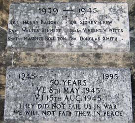 Whiteshill War Memorial World War 2